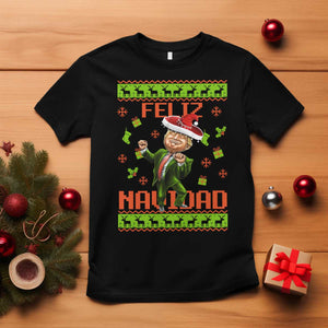 Funny Christmas Trump T Shirt Feliz Navidad Ugly Christmas Sweater Dancing Trump TS10 Black Print Your Wear