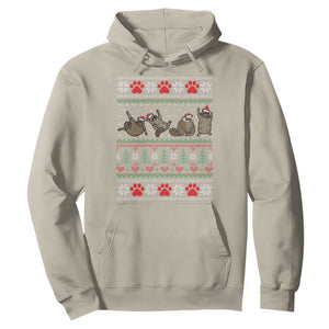 Raccoon Christmas Hoodie Funny Ugly Christmas TS10 Sand Print Your Wear