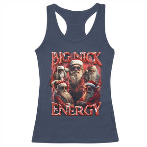Christmas Santa Racerback Tank Top Big Nick Energy Bootleg Rap Tee TS10 Navy Print Your Wear