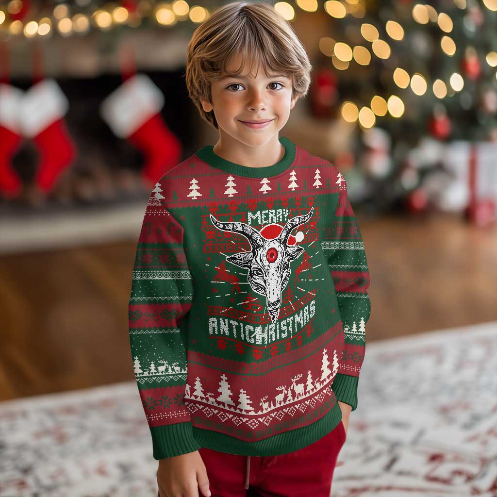 Satan Claus Merry Antichristmas Ugly Christmas Sweater Pentagram Ugly Christmas Sweater Evil Pajama TS10 Christmas Print Your Wear