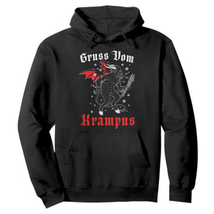 Christmas Krampus Hoodie Scary Horror Goth Xmas Gruss Von Krampus TS10 Black Print Your Wear