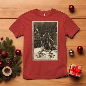 Christmas Krampus T Shirt Xmas Horror Ugly Sweater Krampus Tarot Card Evil Pajama TS10 Red Print Your Wear