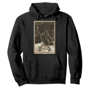 Christmas Krampus Hoodie Xmas Horror Ugly Sweater Krampus Tarot Card Evil Pajama TS10 Black Print Your Wear