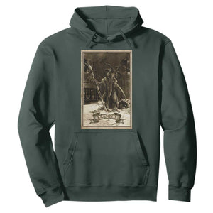 Christmas Krampus Hoodie Xmas Horror Ugly Sweater Krampus Tarot Card Evil Pajama TS10 Dark Forest Green Print Your Wear