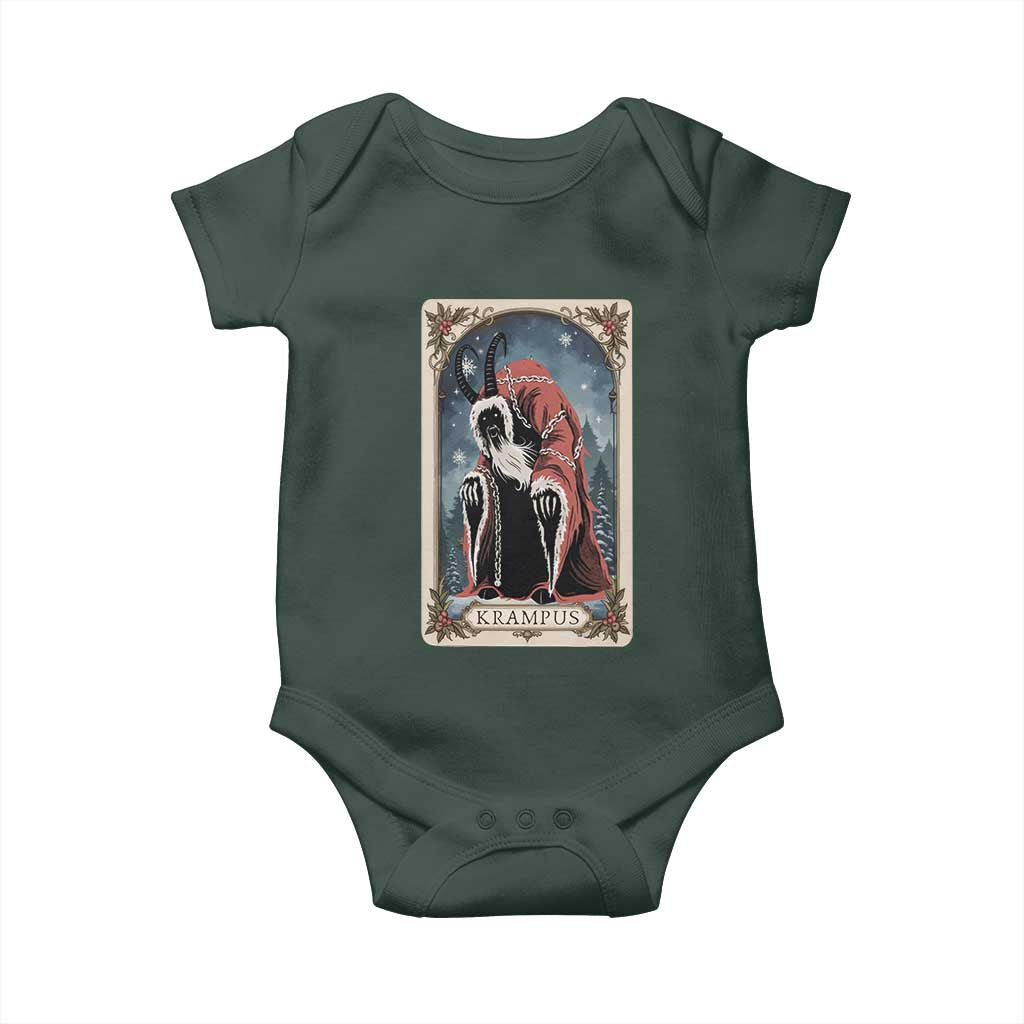 Christmas Krampus Baby Onesie Tarot Card Xmas Horror Ugly Sweater Evil Pajama TS10 Print Your Wear