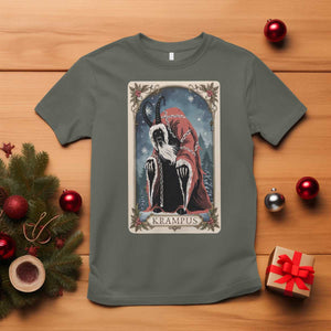 Christmas Krampus T Shirt Tarot Card Xmas Horror Ugly Sweater Evil Pajama TS10 Military Green Print Your Wear