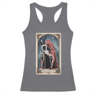 Christmas Krampus Racerback Tank Top Tarot Card Xmas Horror Ugly Sweater Evil Pajama TS10 Charcoal Print Your Wear