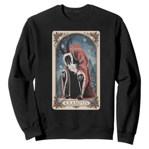 Christmas Krampus Sweatshirt Tarot Card Xmas Horror Ugly Sweater Evil Pajama TS10 Black Print Your Wear
