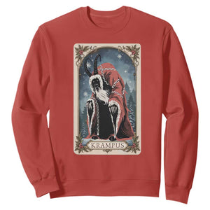 Christmas Krampus Sweatshirt Tarot Card Xmas Horror Ugly Sweater Evil Pajama TS10 Red Print Your Wear