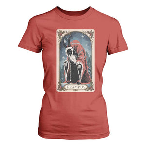 Christmas Krampus T Shirt For Women Tarot Card Xmas Horror Ugly Sweater Evil Pajama TS10 Red Print Your Wear