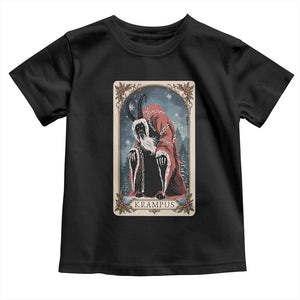 Christmas Krampus Toddler T Shirt Tarot Card Xmas Horror Ugly Sweater Evil Pajama TS10 Black Print Your Wear