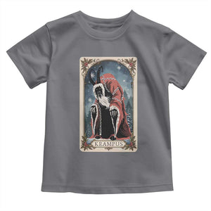 Christmas Krampus Toddler T Shirt Tarot Card Xmas Horror Ugly Sweater Evil Pajama TS10 Charcoal Print Your Wear