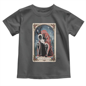 Christmas Krampus Toddler T Shirt Tarot Card Xmas Horror Ugly Sweater Evil Pajama TS10 Dark Heather Print Your Wear