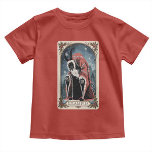 Christmas Krampus Toddler T Shirt Tarot Card Xmas Horror Ugly Sweater Evil Pajama TS10 Red Print Your Wear