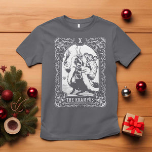 Christmas Krampus T Shirt The Krampus Tarot Card Goth Xmas TS10 Charcoal Print Your Wear