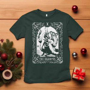 Christmas Krampus T Shirt The Krampus Tarot Card Goth Xmas TS10 Dark Forest Green Print Your Wear