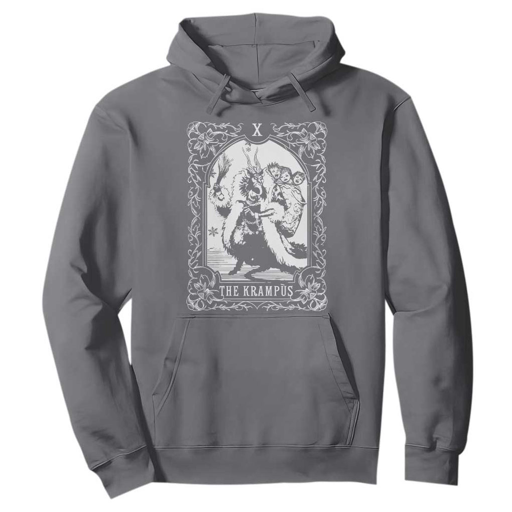 Christmas Krampus Hoodie The Krampus Tarot Card Goth Xmas TS10 Charcoal Print Your Wear
