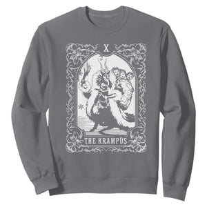 Christmas Krampus Sweatshirt The Krampus Tarot Card Goth Xmas TS10 Charcoal Print Your Wear