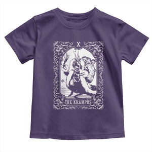 Christmas Krampus Toddler T Shirt The Krampus Tarot Card Goth Xmas TS10 Purple Print Your Wear