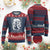 Xmas Krampus Ugly Christmas Sweater The Krampus Tarot Card Goth Xmas TS10 Burgundy Print Your Wear