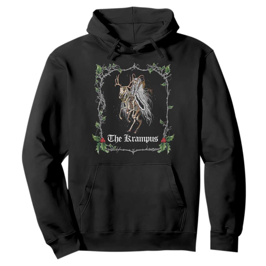 Christmas Krampus Hoodie Goth Xmas Krampus Reindeer Skull Ugly Sweater Evil Pajama TS10 Black Print Your Wear