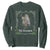Christmas Krampus Sweatshirt Goth Xmas Krampus Reindeer Skull Ugly Sweater Evil Pajama TS10 Dark Forest Green Print Your Wear