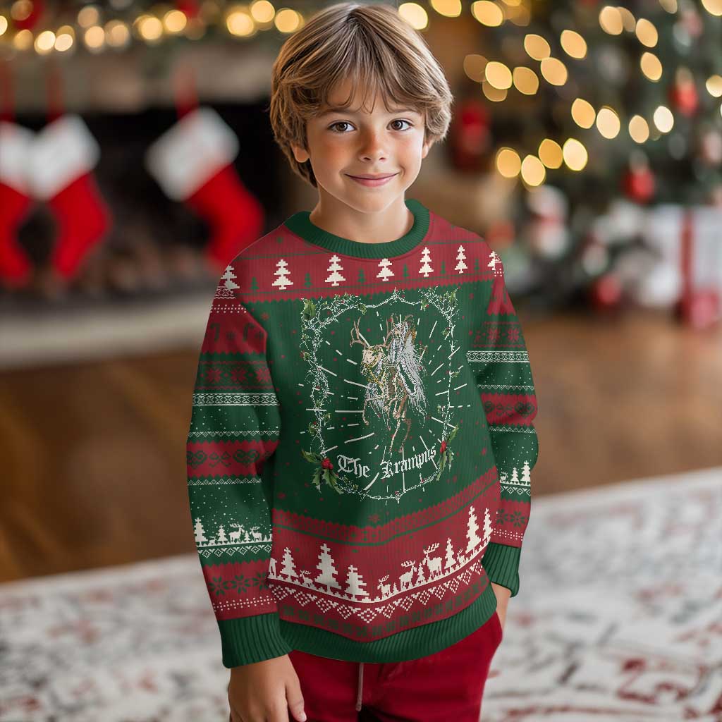 Krampus Ugly Christmas Sweater Goth Xmas Krampus Reindeer Skull Ugly Sweater Evil Pajama TS10 Christmas Print Your Wear