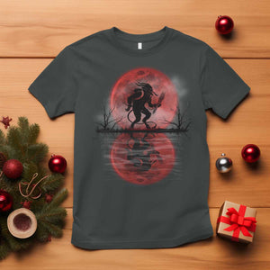 Christmas Krampus T Shirt Scary Horror Goth Xmas Blood Moon Ugly Sweater Evil Pajama TS10 Dark Heather Print Your Wear
