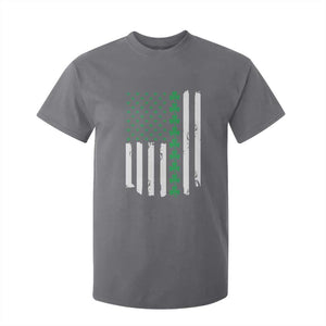 Vintage St. Patricks Day American Flag Shamrocks T Shirt For Kid TS10 Charcoal Print Your Wear
