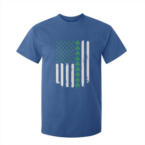 Vintage St. Patricks Day American Flag Shamrocks T Shirt For Kid TS10 Royal Blue Print Your Wear