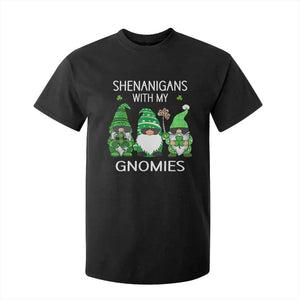 Lucky St Patricks Day Gnomes T Shirt For Kid Shamrock Leopard Gnome Irish TS10 Black Print Your Wear