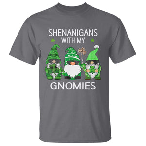 Lucky St Patricks Day Gnomes T Shirt Shamrock Leopard Gnome Irish TS10 Charcoal Print Your Wear