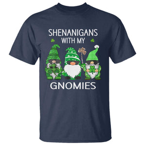 Lucky St Patricks Day Gnomes T Shirt Shamrock Leopard Gnome Irish TS10 Navy Print Your Wear