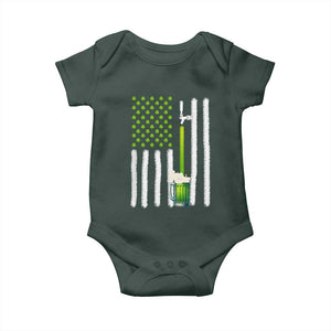 St. Patricks Day Irish Beer American Flag Baby Onesie Brewery Craft Beer TS10 Print Your Wear