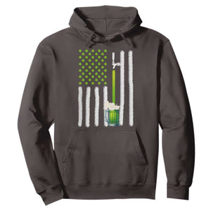 St. Patricks Day Irish Beer American Flag Hoodie Brewery Craft Beer TS10 Dark Chocolate Print Your Wear