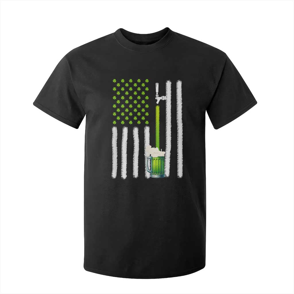 St. Patricks Day Irish Beer American Flag T Shirt For Kid Brewery Craft Beer TS10 Black Print Your Wear