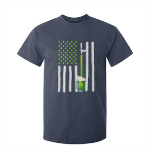 St. Patricks Day Irish Beer American Flag T Shirt For Kid Brewery Craft Beer TS10 Navy Print Your Wear