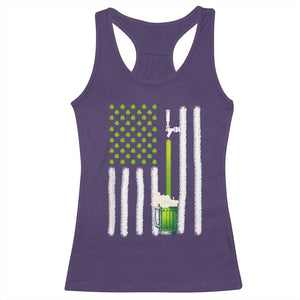 St. Patricks Day Irish Beer American Flag Racerback Tank Top Brewery Craft Beer TS10 Purple Print Your Wear