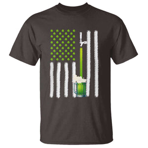 St. Patricks Day Irish Beer American Flag T Shirt Brewery Craft Beer TS10 Dark Chocolate Print Your Wear