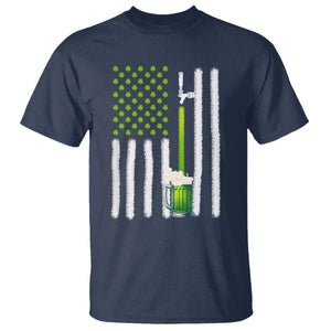 St. Patricks Day Irish Beer American Flag T Shirt Brewery Craft Beer TS10 Navy Print Your Wear