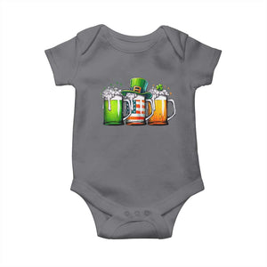 Irish Beer Baby Onesie Ireland St Patricks Day Drinking Party TS10 Charcoal Print Your Wear