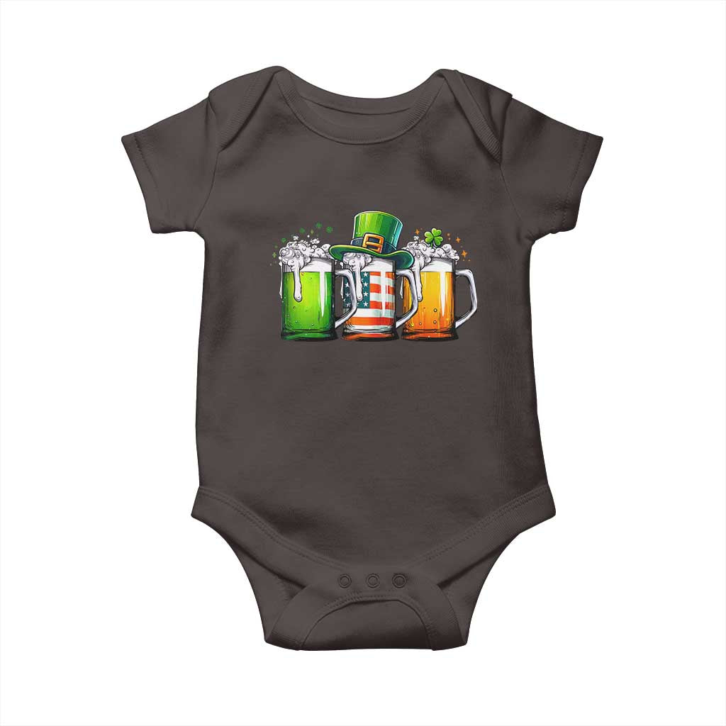 Irish Beer Baby Onesie Ireland St Patricks Day Drinking Party TS10 Dark Chocolate Print Your Wear