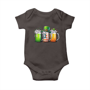 Irish Beer Baby Onesie Ireland St Patricks Day Drinking Party TS10 Dark Chocolate Print Your Wear