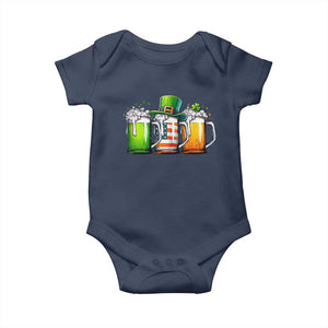Irish Beer Baby Onesie Ireland St Patricks Day Drinking Party TS10 Navy Print Your Wear