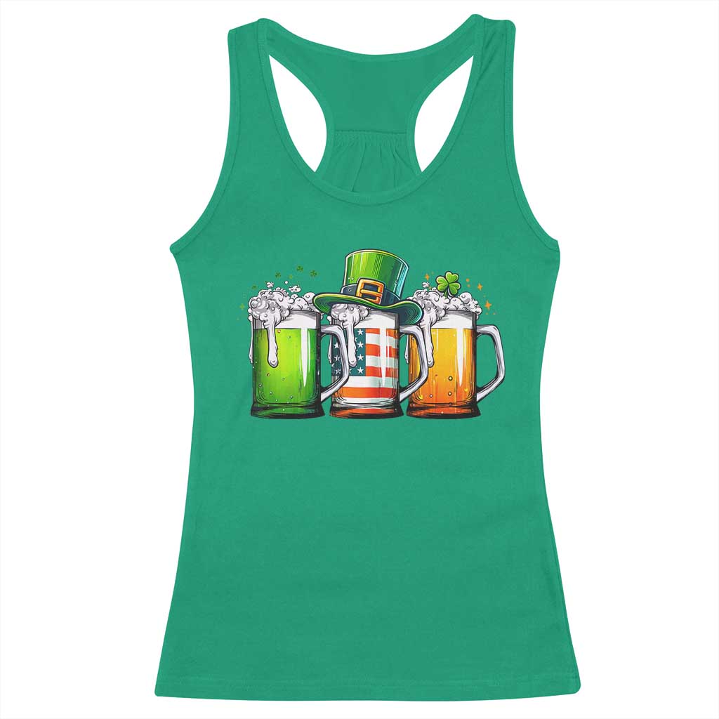 Irish Beer Racerback Tank Top Ireland St Patricks Day Drinking Party TS10 Irish Green Print Your Wear
