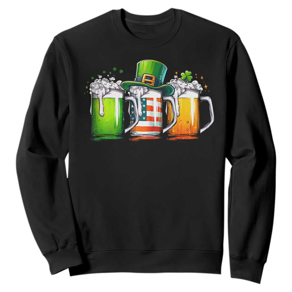 Irish Beer Sweatshirt Ireland St Patricks Day Drinking Party TS10 Black Print Your Wear
