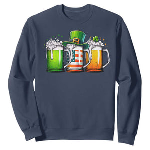 Irish Beer Sweatshirt Ireland St Patricks Day Drinking Party TS10 Navy Print Your Wear