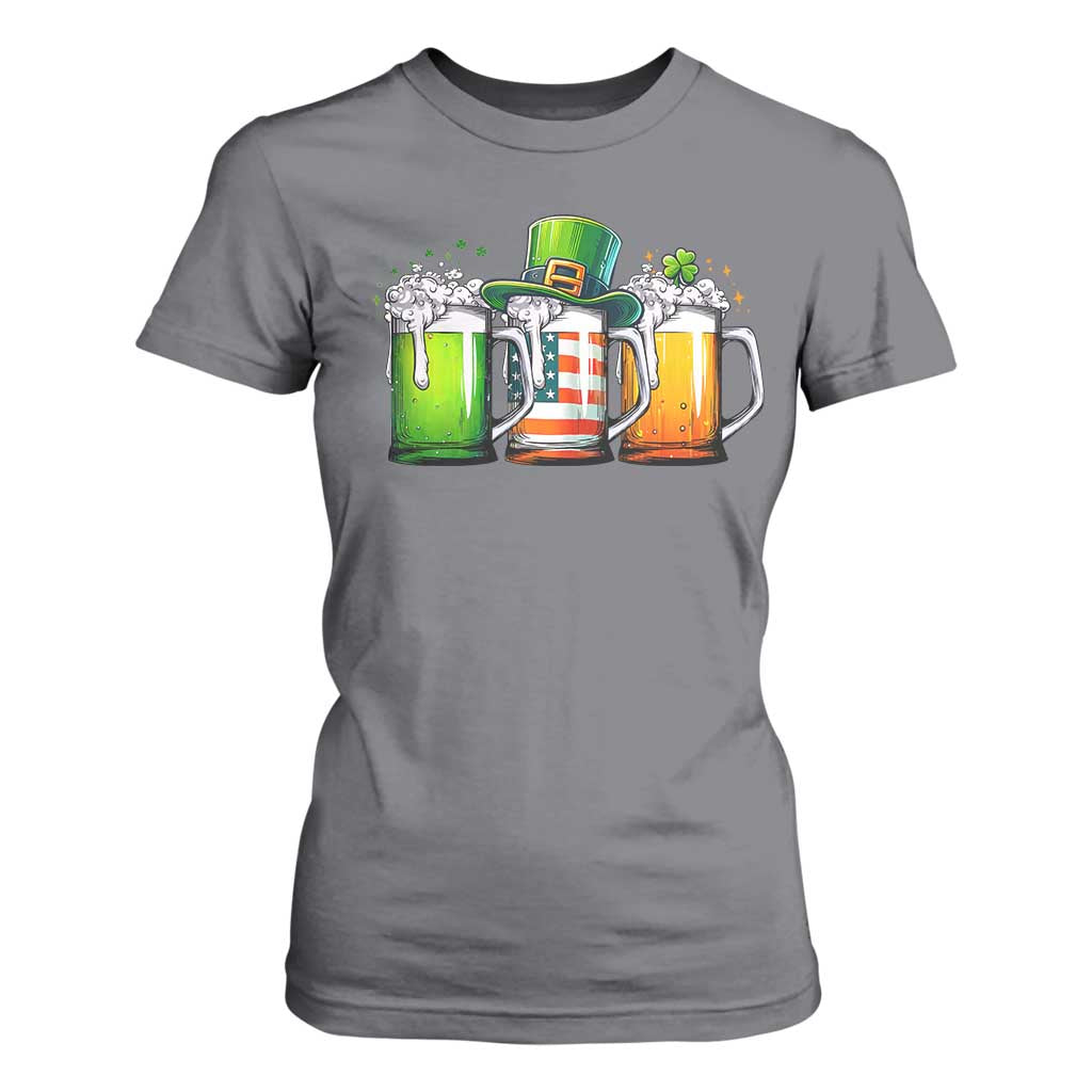 Irish Beer T Shirt For Women Ireland St Patricks Day Drinking Party TS10 Charcoal Print Your Wear