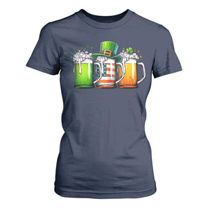 Irish Beer T Shirt For Women Ireland St Patricks Day Drinking Party TS10 Navy Print Your Wear