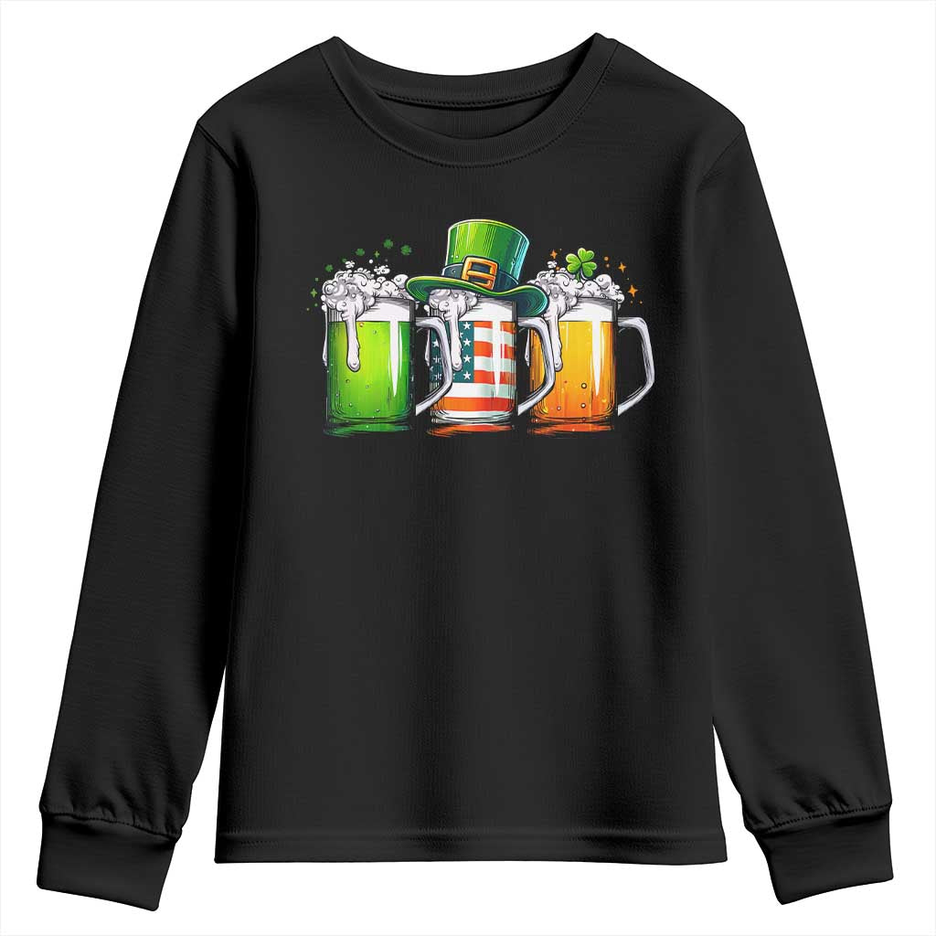 Irish Beer Youth Sweatshirt Ireland St Patricks Day Drinking Party TS10 Black Print Your Wear